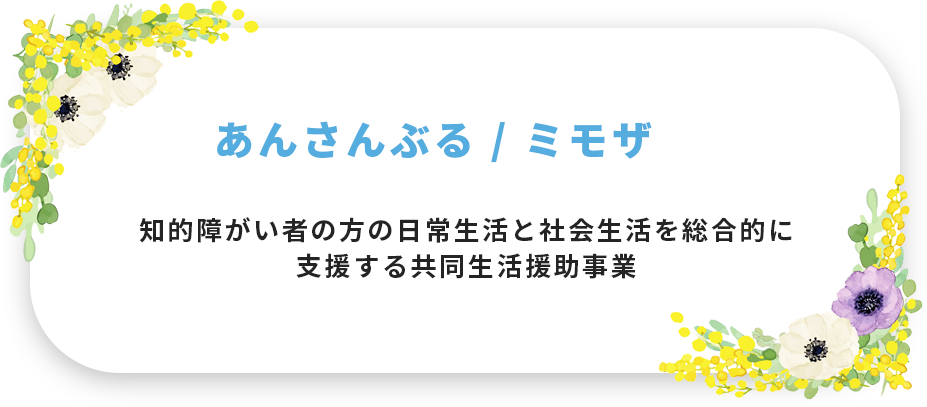 知的障がい者の方の日常生活と社会生活を総合的に支援するための障がい福祉サービス